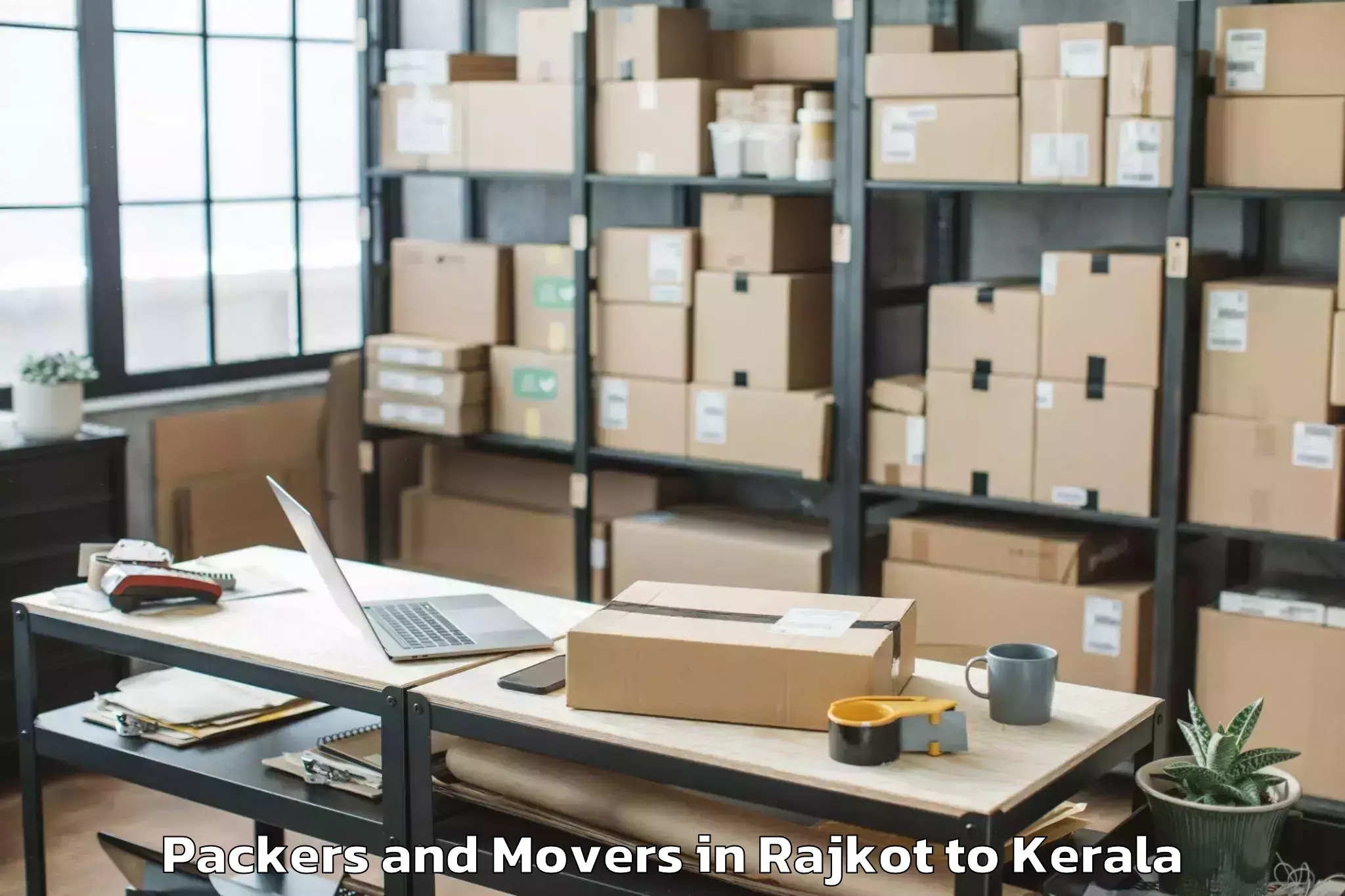 Hassle-Free Rajkot to Central University Of Kerala K Packers And Movers